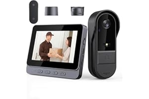 X8 Video Doorbell Camera, X8 Waterproof Video Doorbell, Wireless Doorbell Camera, Ipx65 Outdoor Waterproof Rating, 1080p, 170