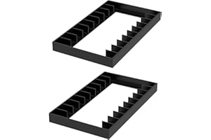2 Packs Cassette Tape Storage Organizer Rack, 20 Slot Total Portable Audio Cassette Tape Holder Organizer, Lightweight and Po
