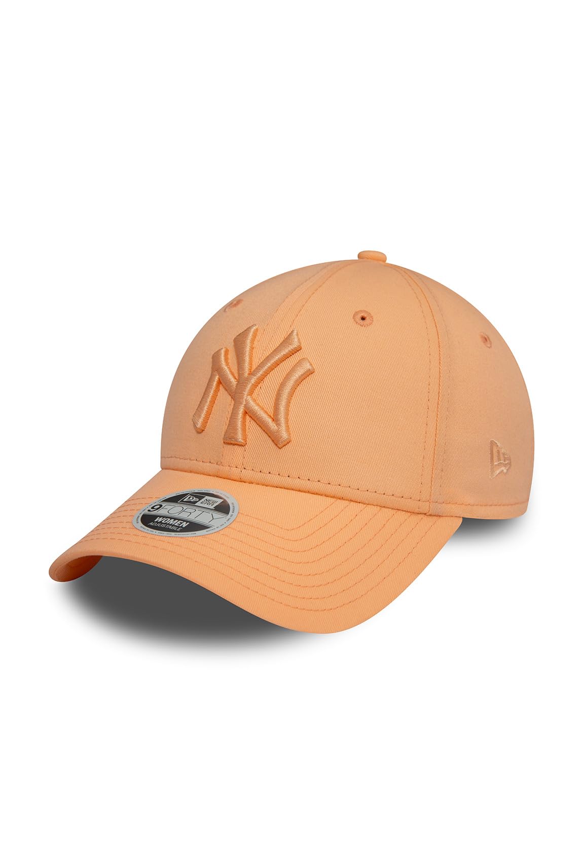 New Era Women's 9Forty League Essential MLB New York Yankees Baseball Cap Hat Pastal Orange