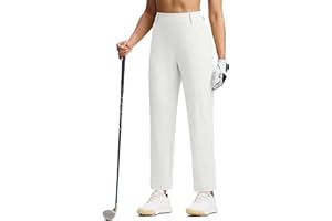 ISEEGZ Fleece Lined Pants Women Winter Golf Pant with Zipper Pockets Pull On Stretch Dressy Travel Work Casual Slacks