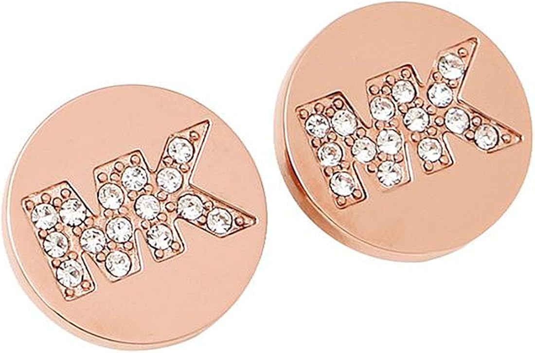 mk earrings rose gold