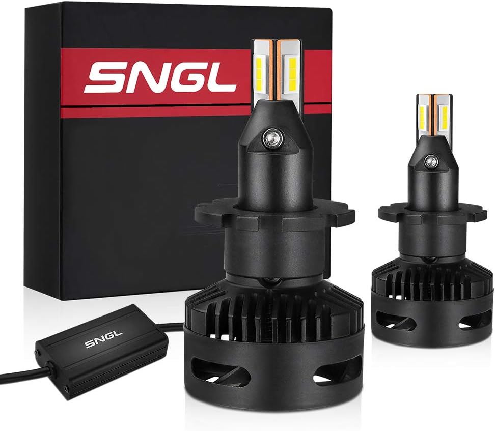 SNGL Projector-Specific Version D4R D4S LED Headlight Bulbs Conversion Kit - Adjustabe Beam - 6000K Xenon White