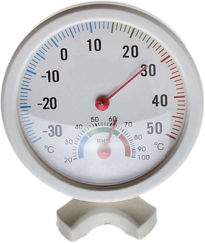 Telituny Wetterstation Mit Großem Zifferblatt - Analoges 3-in-1 Thermometer, Barometer & Hygrometer Für Innen Und Außen