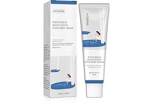 ISHERBIN Face Sunscreen Moisturizer SPF 50+ PA++++, Birch Juice Moisturizing Sun Cream, Sunscreen for Face No White Cast,Hydrating, Skin Care Sunscreen for All Type Skin