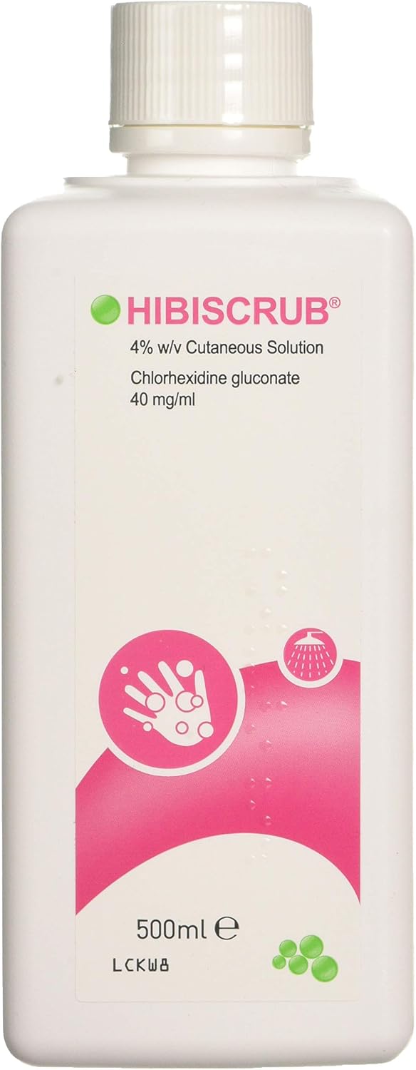 HiBiScrub Skin Wash 500ml Antimicrobial Skin Wash, 500 ml (Pack of 1)