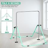 FBSPORT Gymnastics Bar Folding Horizontal Bar for Kids Adjustable Height view 4