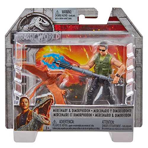 Jurassic World FMM04 Basis Figur Dschungel-Söldner & Dimorphodon – Bild 5