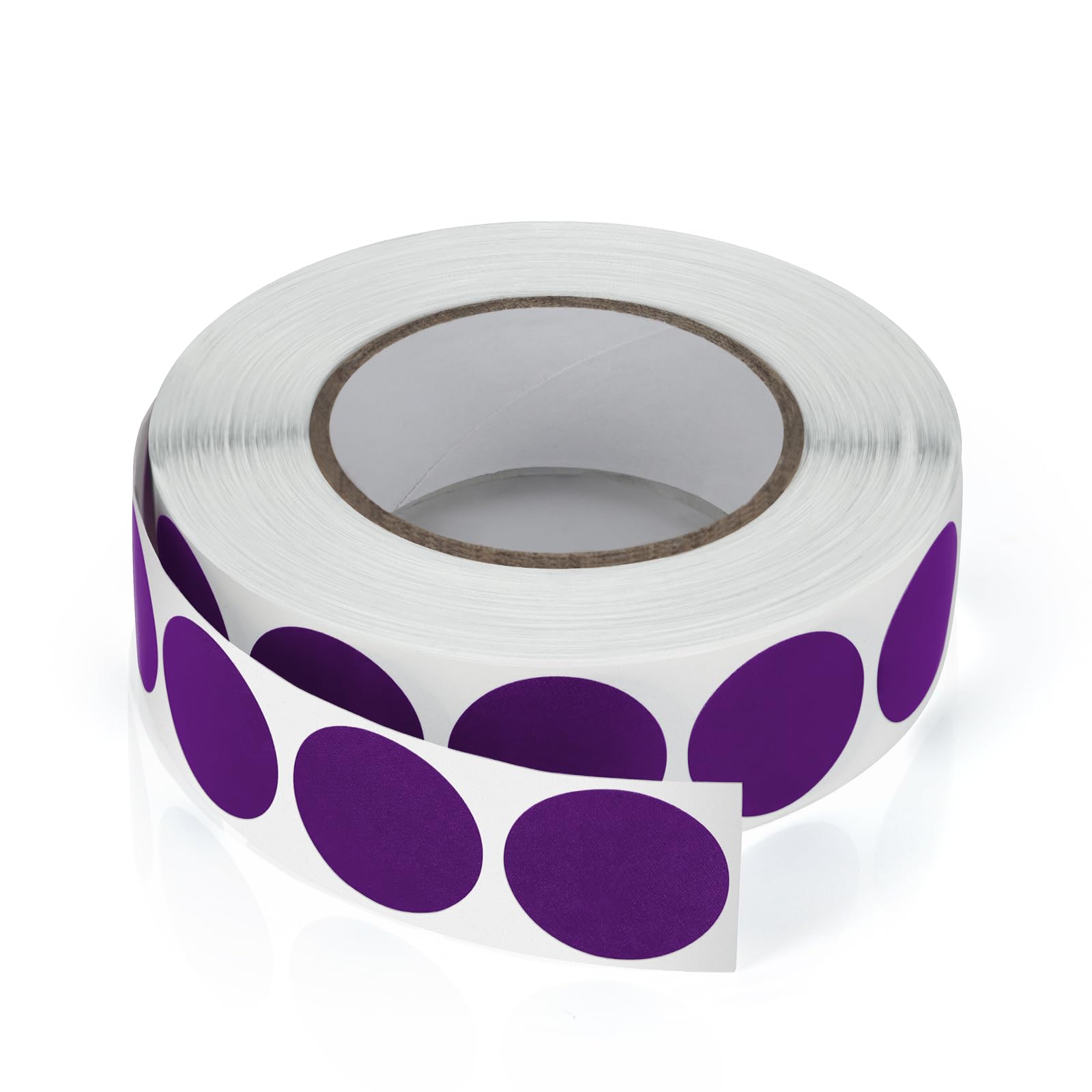 Meitaat Round Stickers Purple 19 mm Circle Labels with Color Coding Dot Sticker Waterproof Removable Roll 1000 PCS