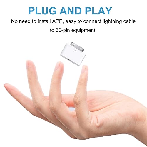 rosyclo 30-Pin to Lightning Adapter, MFi Certified 8-Pin Female to