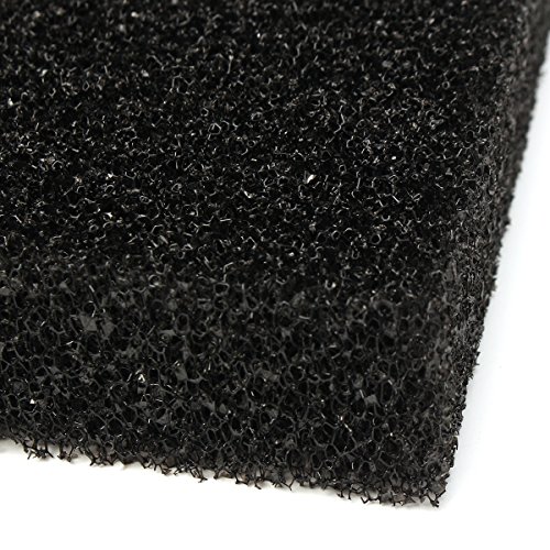 K&A company 50x50x4cm Black Aquarium Biochemical Cotton Filter Foam Fish Tank Sponge Pads, 1