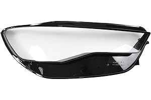 VekAuto Headlight Lens Cover Headlight Headlamp Lense Clear Lens Cover for Audi A6 2016-2018 Black,Clear Pc 1 Pc Front Right 