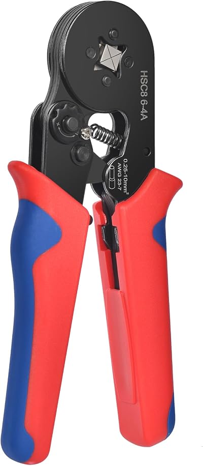 Flintronic Ferrule Crimping Tool, Self-Adjusting Ratchet Crimper, 23-7 AWG