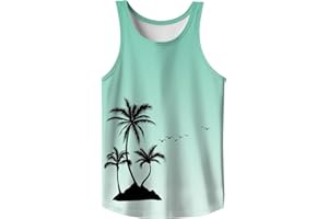 WANGSTAR Mens Tank Tops Summer Sleeveless Shirts Beach Graphic Tank Tops Men 4th of July Tank Top Cut Off Patriotic Shirts