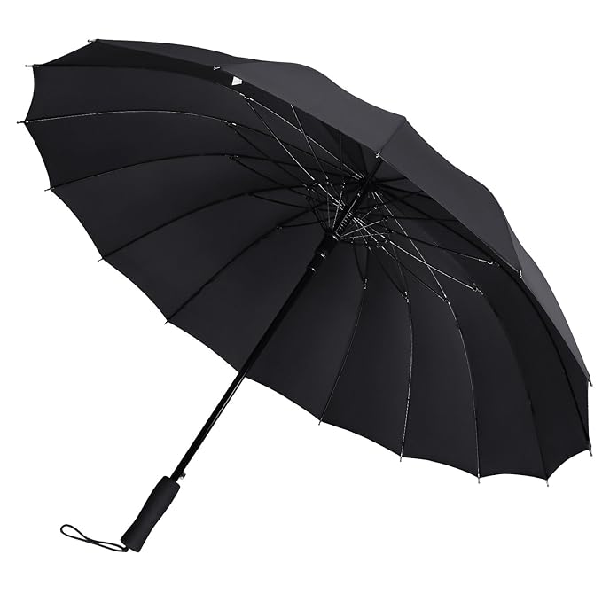 G4Free 51 Inch Automatic Open Large Umbrella Windproof Waterproof Stick