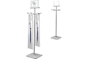 Montex Wet Umbrella Stand with Free 200 Plastic Umbrella Bags and Holder