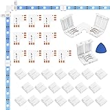 WENHSIN 10-Packs L Shape 3-Pin LED Connectors for
