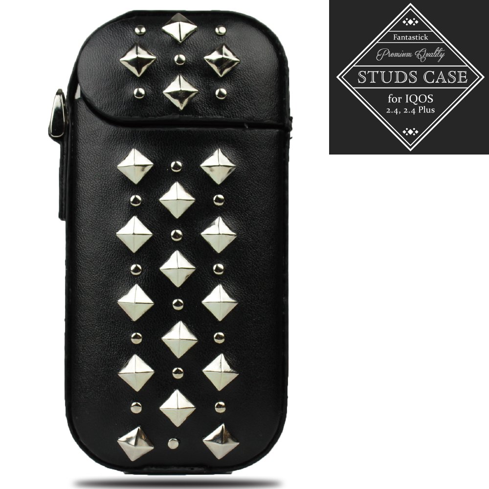 Fantastick iQos Studs Case Protection Style Case for Philip Morris iQos Compatible with 2.4 Plus. It's, a Fantastic iQos Case - Silver
