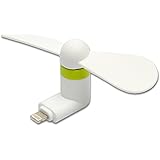 Alpha-x Portable Mini Fan for Apple Lightning Connection Suitable for Apple Iphone 6, 5, 5s, 6+ ,
