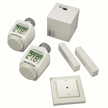 Xavax Max 00111932 Starterset, Heizungssteuerung via PC, Smartphone oder Tablet, 24,5 x 23,5 x 12,5cm