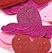 2PCS 27.6Ft Valentines Day Heart Banner - Valentine Glitter Garland Red Pink Rosy Wedding Party Decorations Ornaments