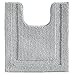 InterDesign Microfiber Polyester Contour Bathroom Rug – Gray Spa