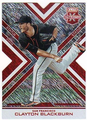 2016 Panini Elite Extra Edition Status Die Cut Red /99 #118 Clayton Blackburn Giants