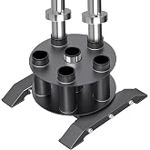 Lifeswell Vertical Barbell Rack, Barbell Storage Holder for 2" Olympic Bars | Heavy-Duty Rack with Protective Sleeves &amp; Non-Slip Base Pad, Steel Vertical Organizer for Weightlifting Equipment