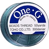 TOHO One-G Beading Thread, 50 Yard Bobbin (Blue)