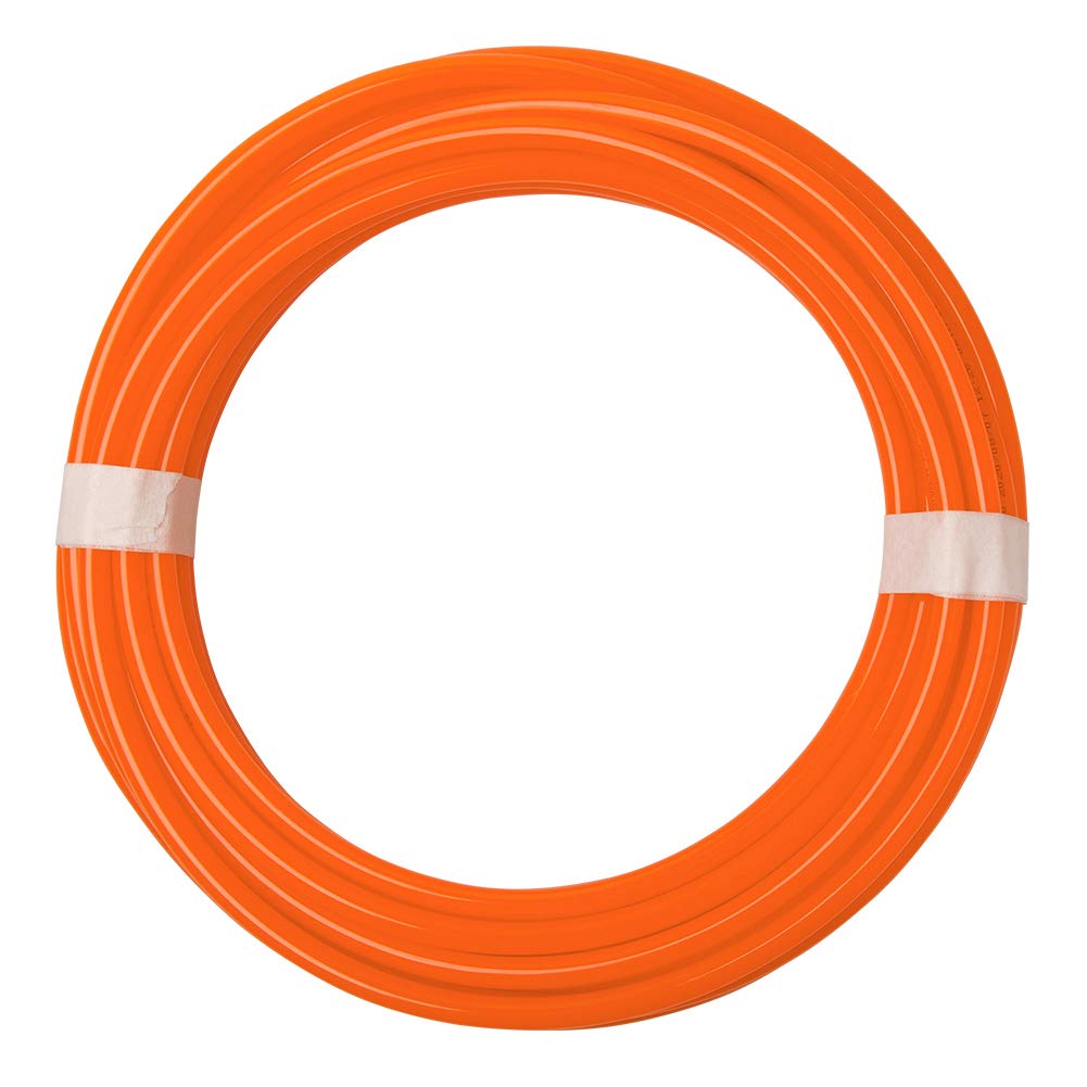 Quickun Pneumatic Tubing 1/8" Tube OD PU Polyurethane Tube Air Hose Line for Air Compressor Fitting or Fluid Transfer (Orange 32.8ft)
