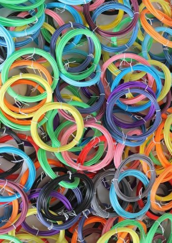 3D FILAMENT PEN REFILLS - 22 VIBRANT COLORS WITH 2 GLOW IN THE DARK 550 FEET TOTAL LENGTH-25 FT EA. ABS -NEXT GEN PEN 3D FILAMENT 1.75 mm- +/- 0.05 mm Accuracy