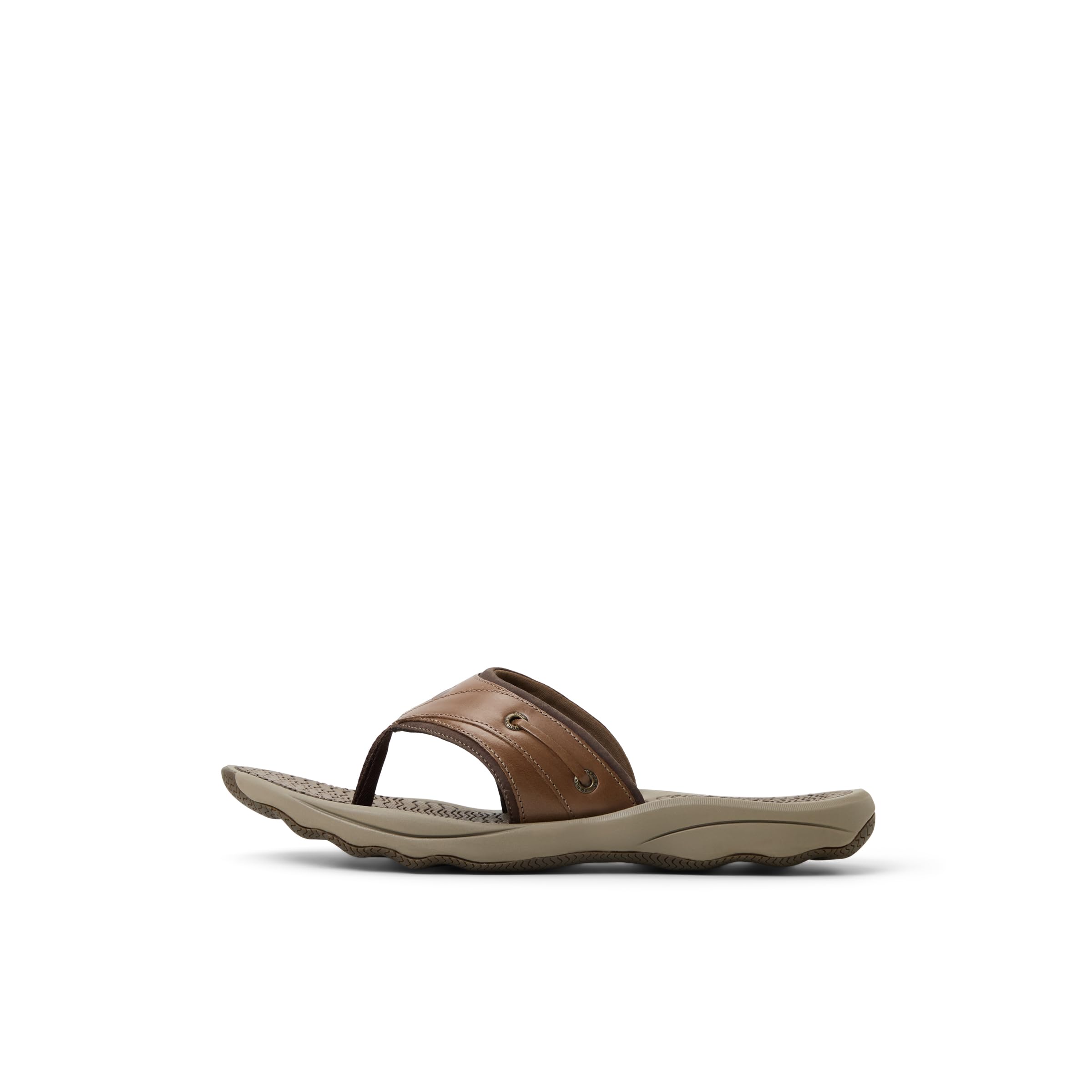 Sperry Men's Outerbanks Flip-Flop, Dark Brown, 7 Image