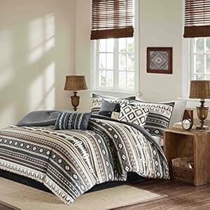 Amazon.com: 7 Piece Tan Black Brown Grey Southwest