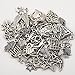 Bingcute 100Pcs Wholesale Bulk Lots Tibetan Silver Plated Mixed Pendants Charms for jewelry making