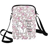 G2TUP Cartoon Cat Crossbody Bag Cats Lover Gifts Because I'm a Lady Shoulder Bag Cartoon Movie Themed Merch