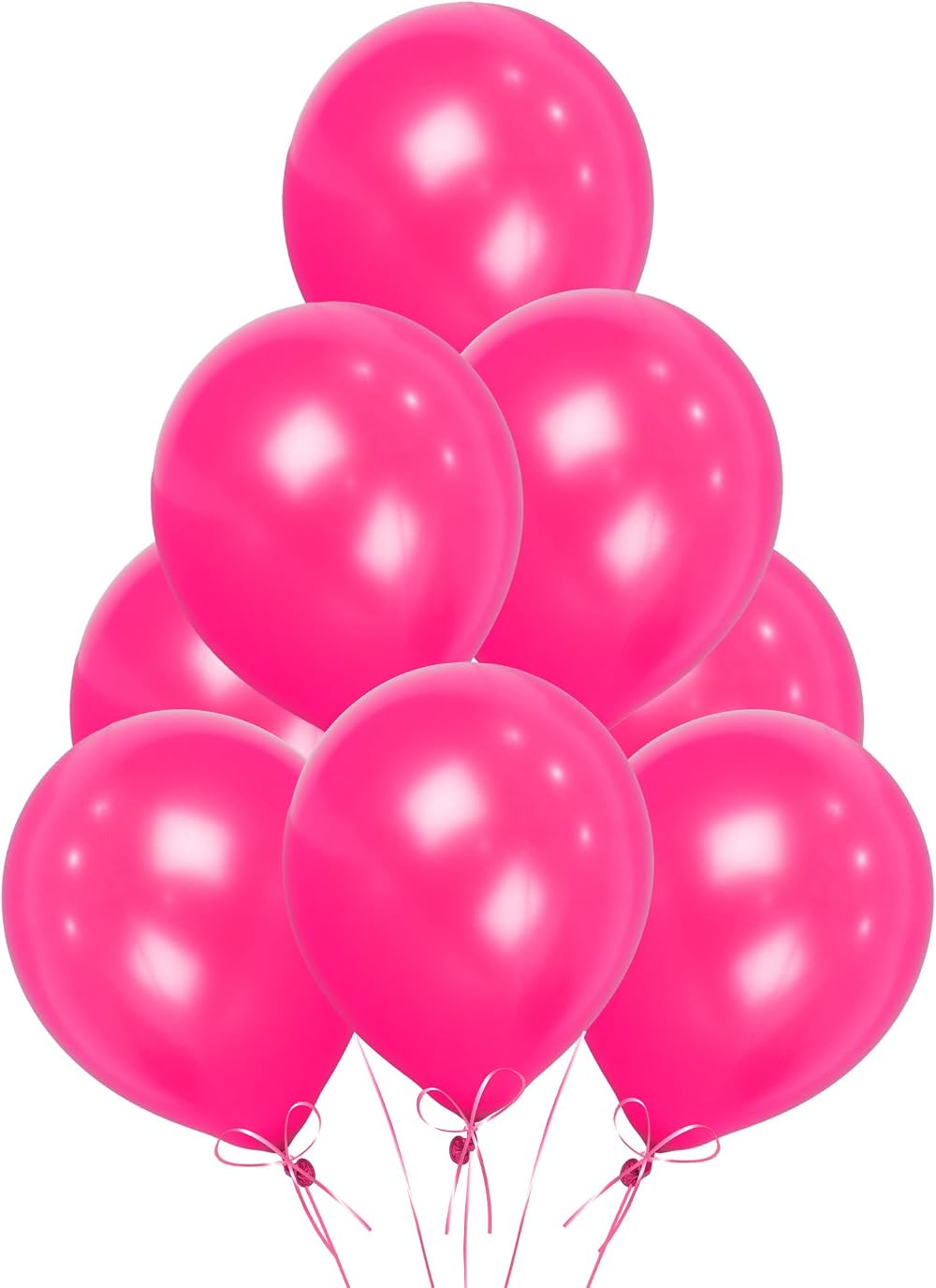 SHATCHI Fuchsia Pink Balloons 25 Pack 12 Inch Thick Latex Biodegradable