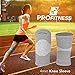 ProFitness Bamboo Knee Sleeve for Joint Pain Improved Circulation Compression - Effective Support for Running, Jogging,Workout, Walking, Hiking and Recovery (X-Large, Gray)