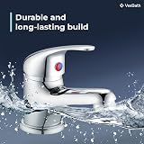 VeeBath Eco/Prima Mono Basin Mixer Tap Chrome Single Lever Brass view 3