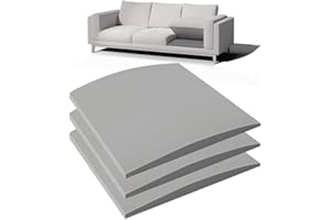 Spongiduits Couch Cushion Support for Sagging Seat - 20" x 20" High-Density Curved Foam Sofa Cushion Support Board, Couch Supporter for Under The Cushions, Grey Set of 3