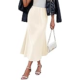 Womens Satin Skirts for Womens Silk Skirt Midi Skirt High Waisted Satin Dress Elegant Work Skirts