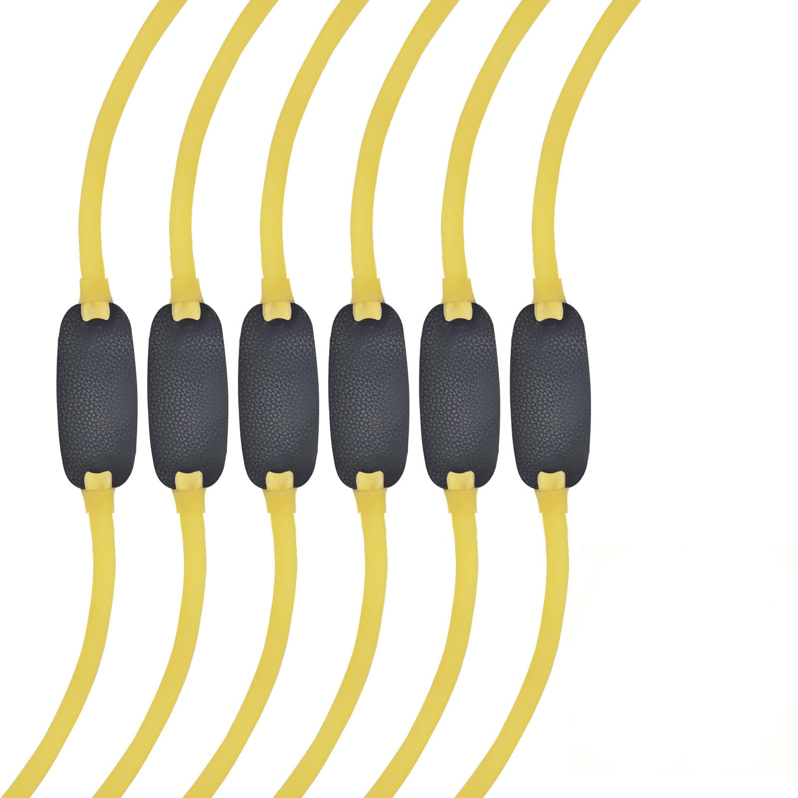 CYZBL 6 Pieces Slingshot Replacement Bands Group, Heavy Pull Traditional Elastic Latex Bands, Flexible Tubular Rubber Slingshot Flat Belts, Catapult Hunting Slingshot Latex Bands for Outdoor Hunting