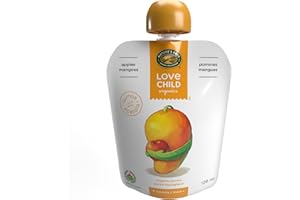 Love Child Organics Superblends Apple + Mangoes Puree, 128 ml (Pack of 12), by Nature's Path