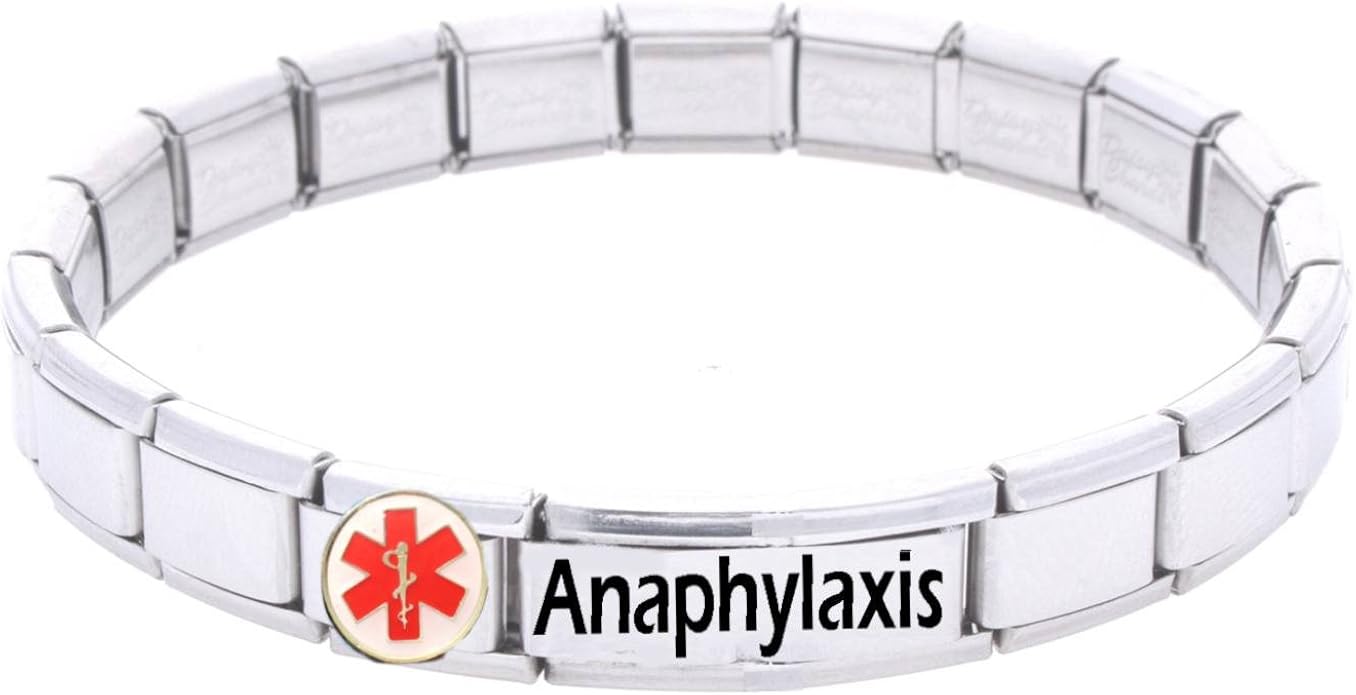 JSC Jewellery Anaphylaxis Medical Id Alert Bracelet One