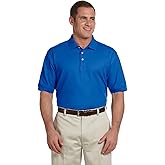 Devon & Jones Men's Pima Pique Polo Shirt, French Blue, X-Large