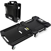41" Foldable Mechanic Creeper, 330 LBS Low Profile Creeper with 6 Wheels | Magnetic Trays &amp; Tool Trays, 3" Swivel Wheels, 4 Carry Handles, Compact Foldable Design for Garage, Workshop &amp; Car Storage