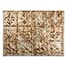 FASÄDE Fleur de Lis Decorative Vinyl Backsplash Panel in Bermuda Bronze (One 18