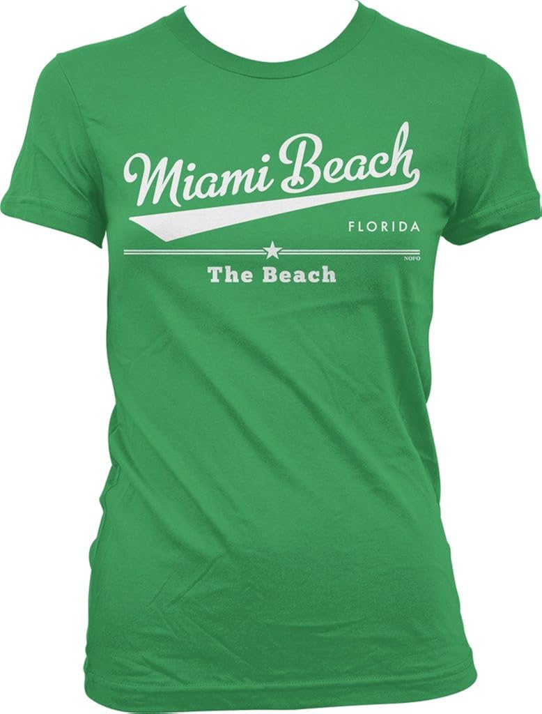 NOFO Clothing Co Miami Beach, Florida, The Beach Juniors T-Shirt