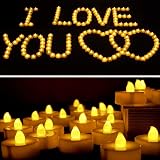 FANSIR LED Tea Lights 50 Pack Flameless Candles Battery Operated Warm White view 5