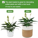 tenn well 20cm Plant Pot with Liner Cotton Indoor Planter Woven Basket view 2