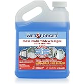 Wet &amp; Forget Moss, Mold, Mildew, &amp; Algae Stain Remover Multi-Surface Outdoor Cleaner Concentrate, Original, 64 Fluid Ounces