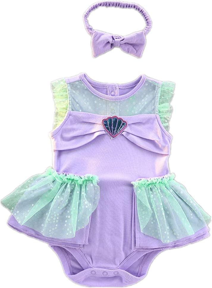Toddler Baby Girls Princess Costume Halloween Tutu Dress Up Bodysuit Christmas Romper